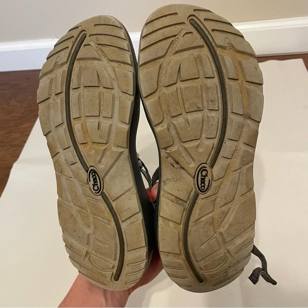 Chaco Women's Apex Gray Strappy Sandals US 8 Toe Loop Flats Outdoor Hiking - Picture 8 of 8